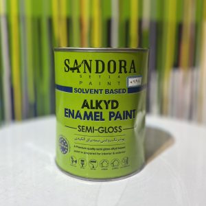 رنگ روغن زرد کاترپیلار نیم براق یک کیلو ساندورا